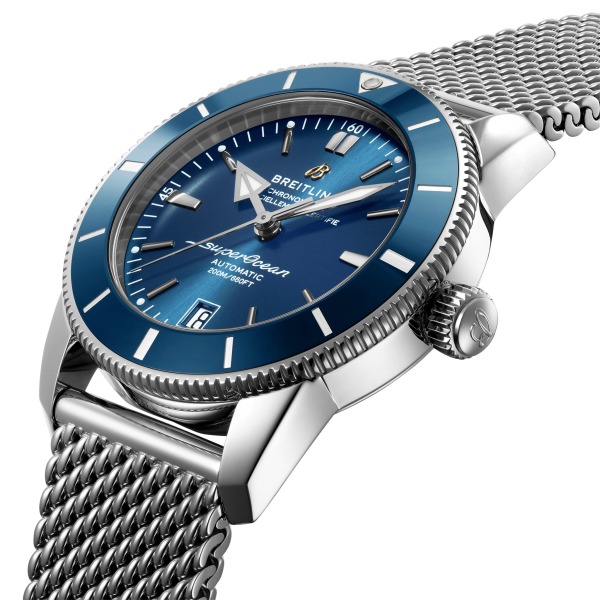Montre Breitling Superocean Héritage 42 mm Bleu bracelet acier
