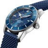 Montre Breitling Superocean Héritage 42 mm Bleu bracelet Caoutchouc