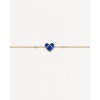 Bracelet Poiray L'attrape-cœur Or Jaune & Lapis Lazuli