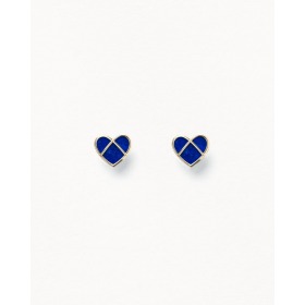 Boucles d'oreilles Poiray L'attrape-cœur Or Jaune & Lapis Lazuli