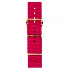 Bracelet Briston type NATO - Framboise