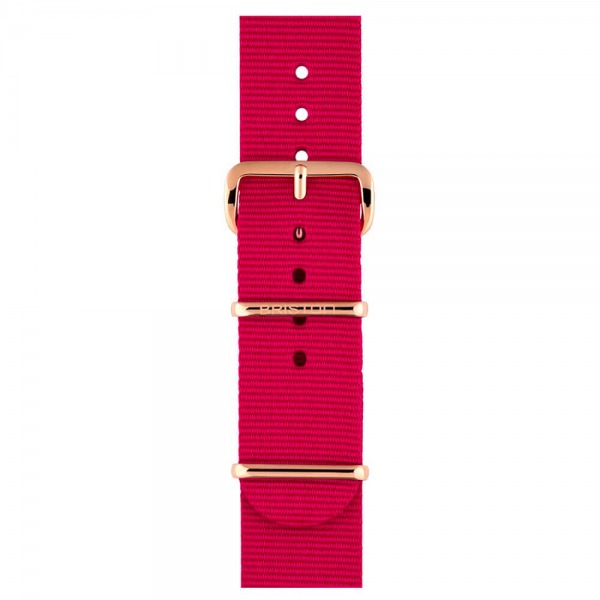 Bracelet Briston type NATO - Framboise