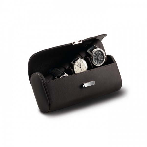 Pochette Scatola del Tempo Cuir 4 montres