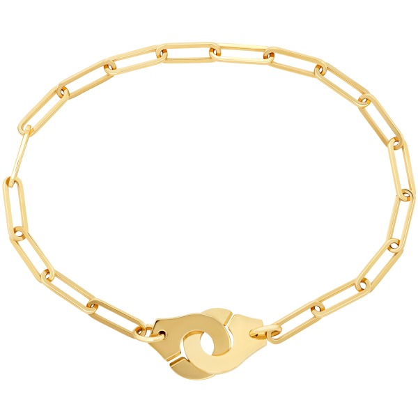 Bracelet Dinh Van Menottes R12 or jaune sur chaîne