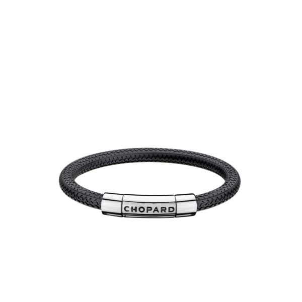 Bracelet Chopard Mille Miglia Caoutchouc Noir & Inox Poli