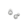 Boucles Chopard Happy Diamants Icons Diamants or blanc  1 diamant mobile