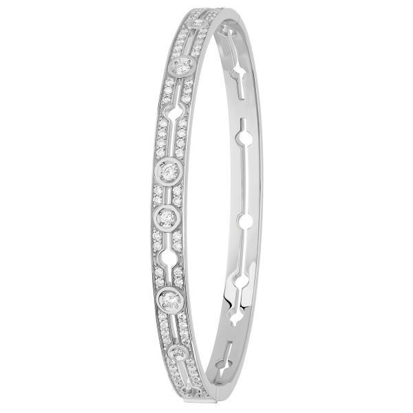 Bracelet Dinh Van Pulse Or blanc et diamants