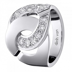Bague Dinh Van Menottes R16 Diamants Or blanc