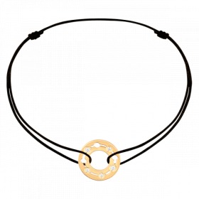 Bracelet Dinh Van Cordon Pulse Or Jaune & diamants