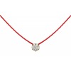 Collier Redline fil avec diamant 0.05 carat en serti invisible or jaune