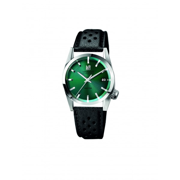 Montre MARCH LA.B AM69 Electrique Cadran Forest Bracelet Buffle Noir