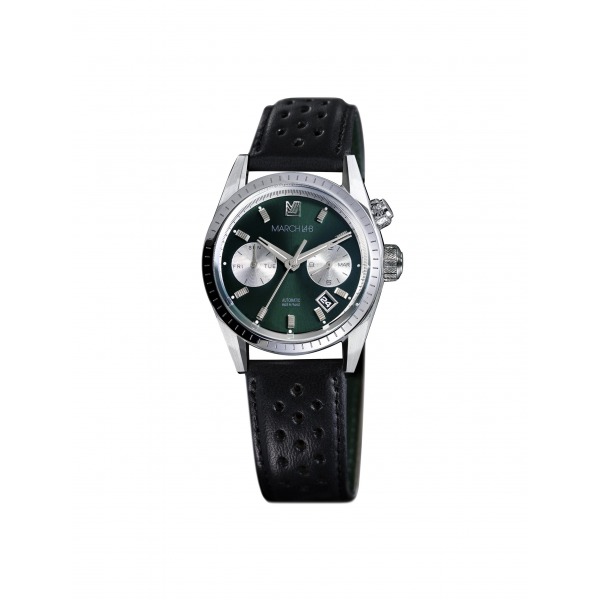 Montre MARCH LA.B Agenda Automatique Cadran Forest Bracelet Buffle