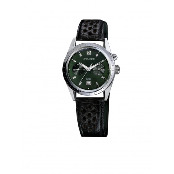 Montre MARCH LA.B Agenda Supra Automatique Cadran Grall Bracelet Alligator