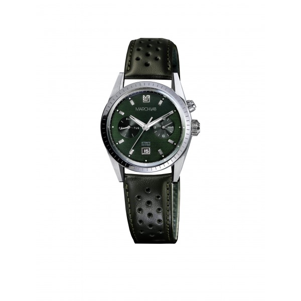 Montre MARCH LA.B Agenda Supra Automatique Cadran Grall Bracelet Harrisson Vert