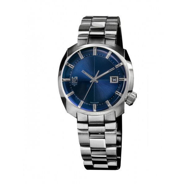 Montre MARCH LA.B AM1 Electrique Cadran Ocean Bracelet Acier