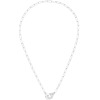 Collier Dinh Van Menottes R10 or blanc sur chaîne