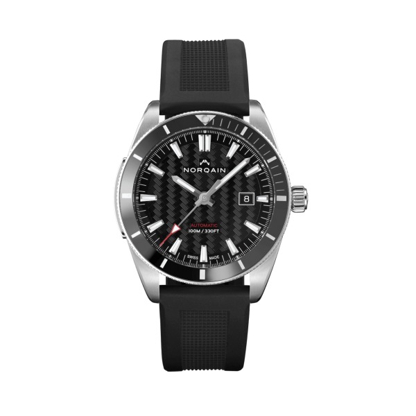 Montre Norqain Adventure Sport Bracelet Caoutchouc Noir Cadran Noir
