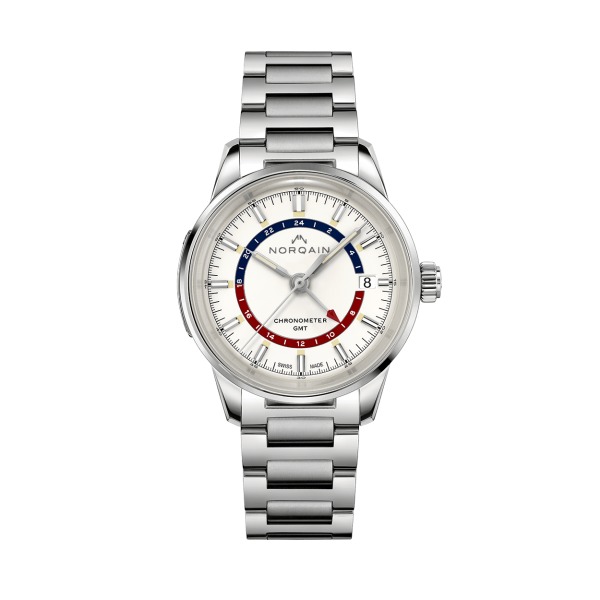 Montre Norqain Freedom 60 GMT Bracelet Acier Cadran Opaline