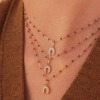 Pendentif gigi CLOZEAU Fer à cheval Or Rose & Diamants
