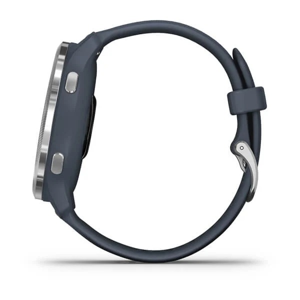 Montre connectée Garmin Venu 3, Silver avec bracelet blanc sur
