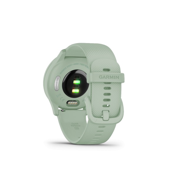 Montre Garmin Vivomove Sport Silver Bracelet Vert d'Eau