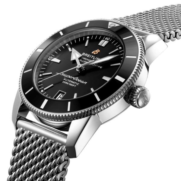 Montre Breitling Superocean Héritage 42 mm Noir bracelet acier