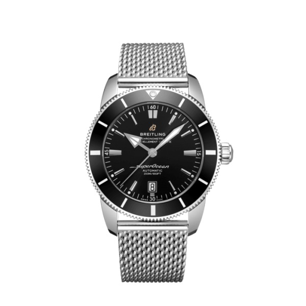 Montre Breitling Superocean Héritage 46 mm Noir bracelet acier