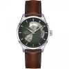 Montre Hamilton Jazzmaster Open Heart Auto Cadran Vert Bracelet Cuir