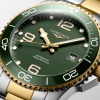 Montre Longines Hydroconquest 41mm Auto Cadran Vert Bracelet Acier