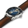 Montre Hamilton Jazzmaster Open Heart Auto Cadran Bleu Bracelet Cuir