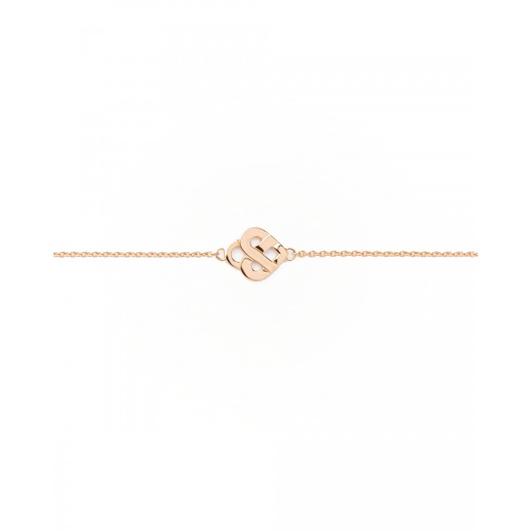 Bracelet Poiray Coeur Entrelacé Or Rose