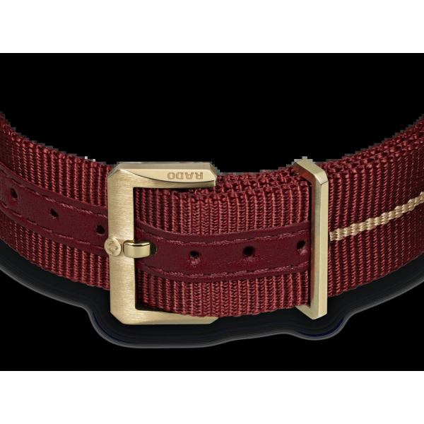 Montre Rado Captain Cook Automatic Bronze Cadran Rouge Bracelet Nato