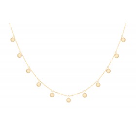 Collier La Brune & La Blonde Polka 11 Pyrite Or Jaune