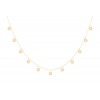 Collier La Brune & La Blonde Polka 11 Pyrite Or Jaune