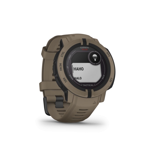 Montre Garmin Instinct 2, Solar Tactical Edition Coyote