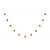 Collier La Brune & La Blonde 11 Œil de Tigre Or Jaune