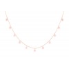 Collier La Brune & La Blonde Polka 11 Opale Rose Or Rose