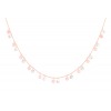 Collier La Brune & La Blonde 22 Opale Rose & Nacre Blanche Or Rose