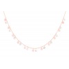 Collier La Brune & La Blonde 22 Opale Rose & Nacre Blanche Or Rose