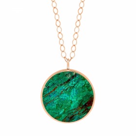Collier Ginette NY JUMBO EVER CHRYSOCOLLE DISC ON CHAIN