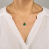 Collier Ginette NY EVER MALACHITE DISC ON CHAIN