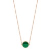 Collier Ginette NY MINI EVER MALACHITE DISC NECKLACE