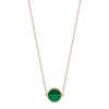 Collier Ginette NY MINI EVER MALACHITE DISC NECKLACE