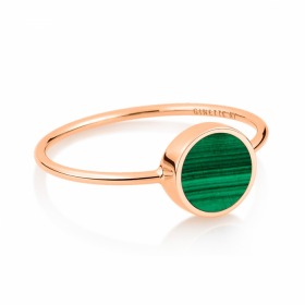 Bague Ginette NY MINI EVER MALACHITE DISC RING