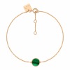 Bracelet Ginette NY MINI EVER MALACHITE DISC BRACELET