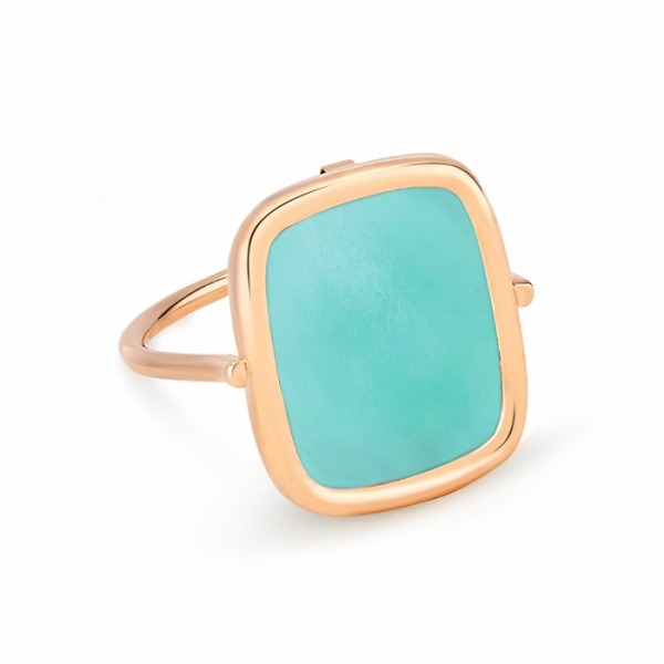 Bague Ginette NY AMAZONITE ANTIQUE RING