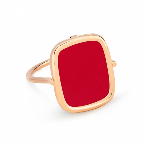 Bague Ginette NY CORAL ANTIQUE RING
