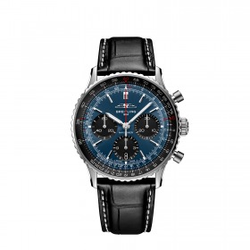 Montre Breitling Navitimer B01 Chronograph 41 Cadran Bleu Bracelet Alligator