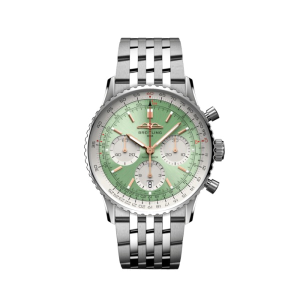 Montre Breitling Navitimer B01 Chronograph 41 Cadran Vert Bracelet Acier