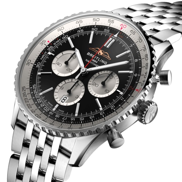 Montre Breitling Navitimer B01 Chronograph 46 Cadran Noir Bracelet Acier